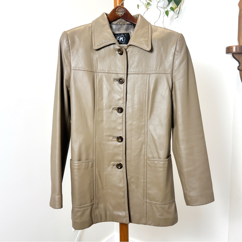 Vintage Tan Leather Jacket